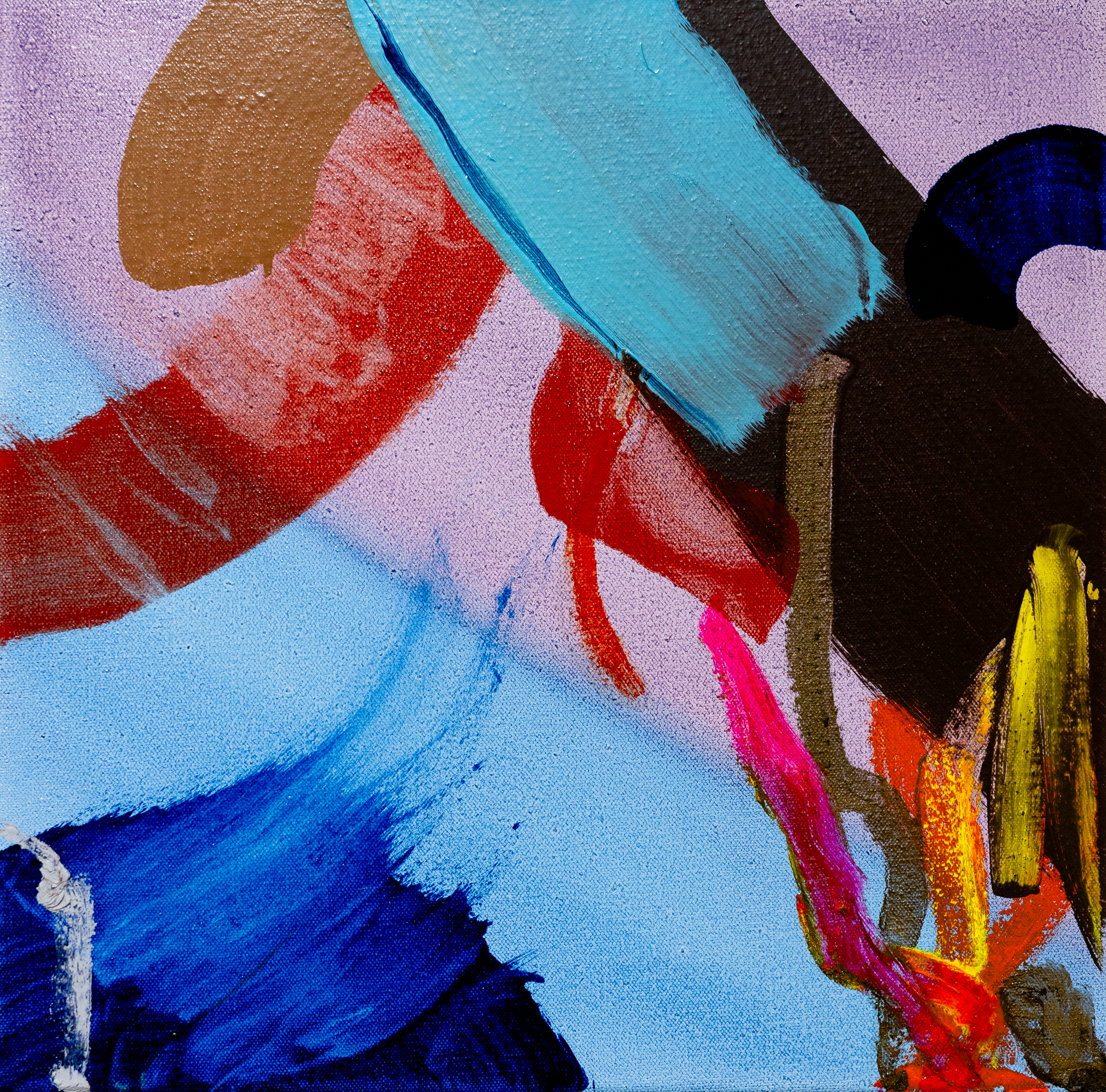 Abstract oil painting by Finnish artist Matti Närekangas, 2024