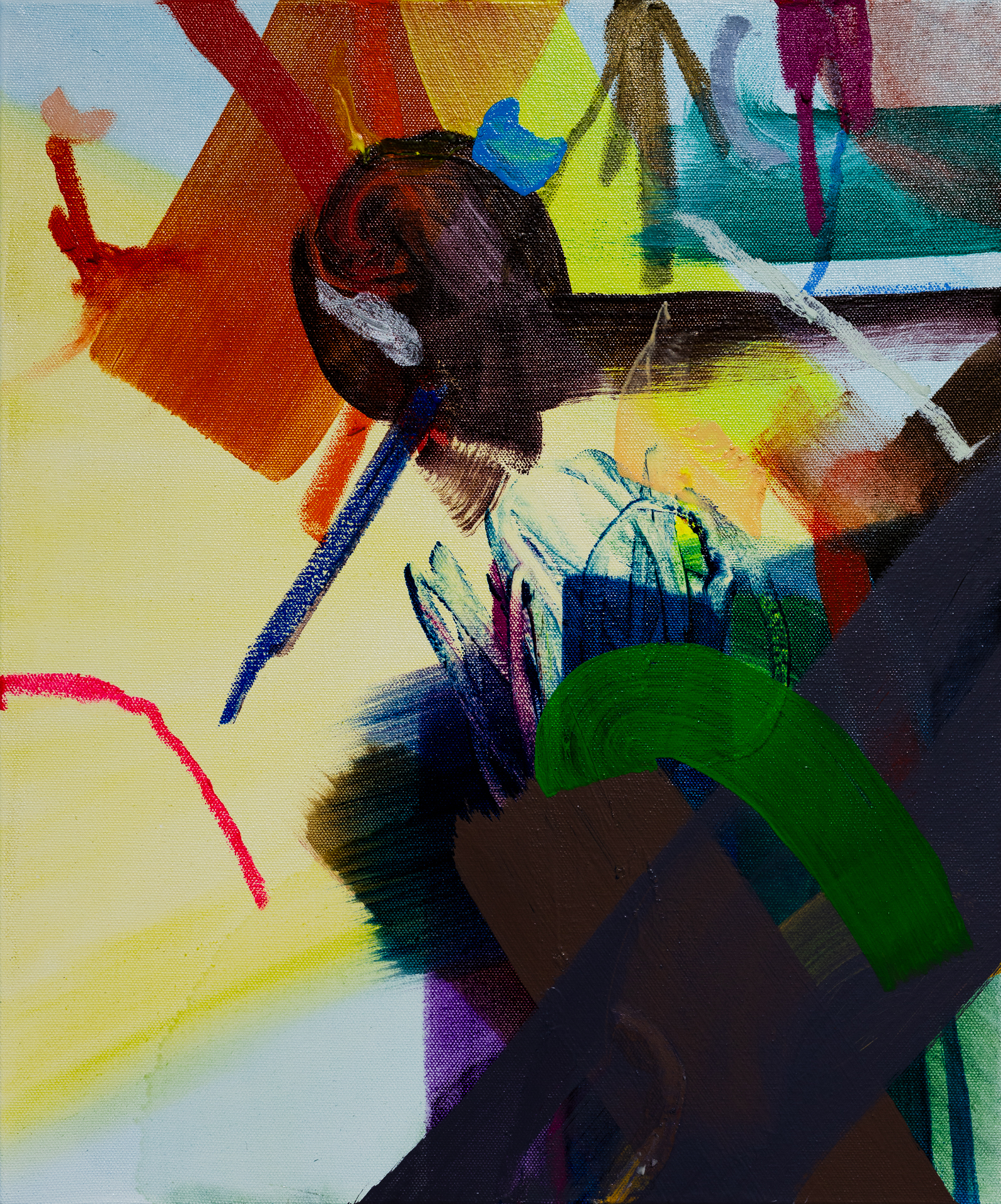 Abstract oil painting by Finnish artist Matti Närekangas, 2024