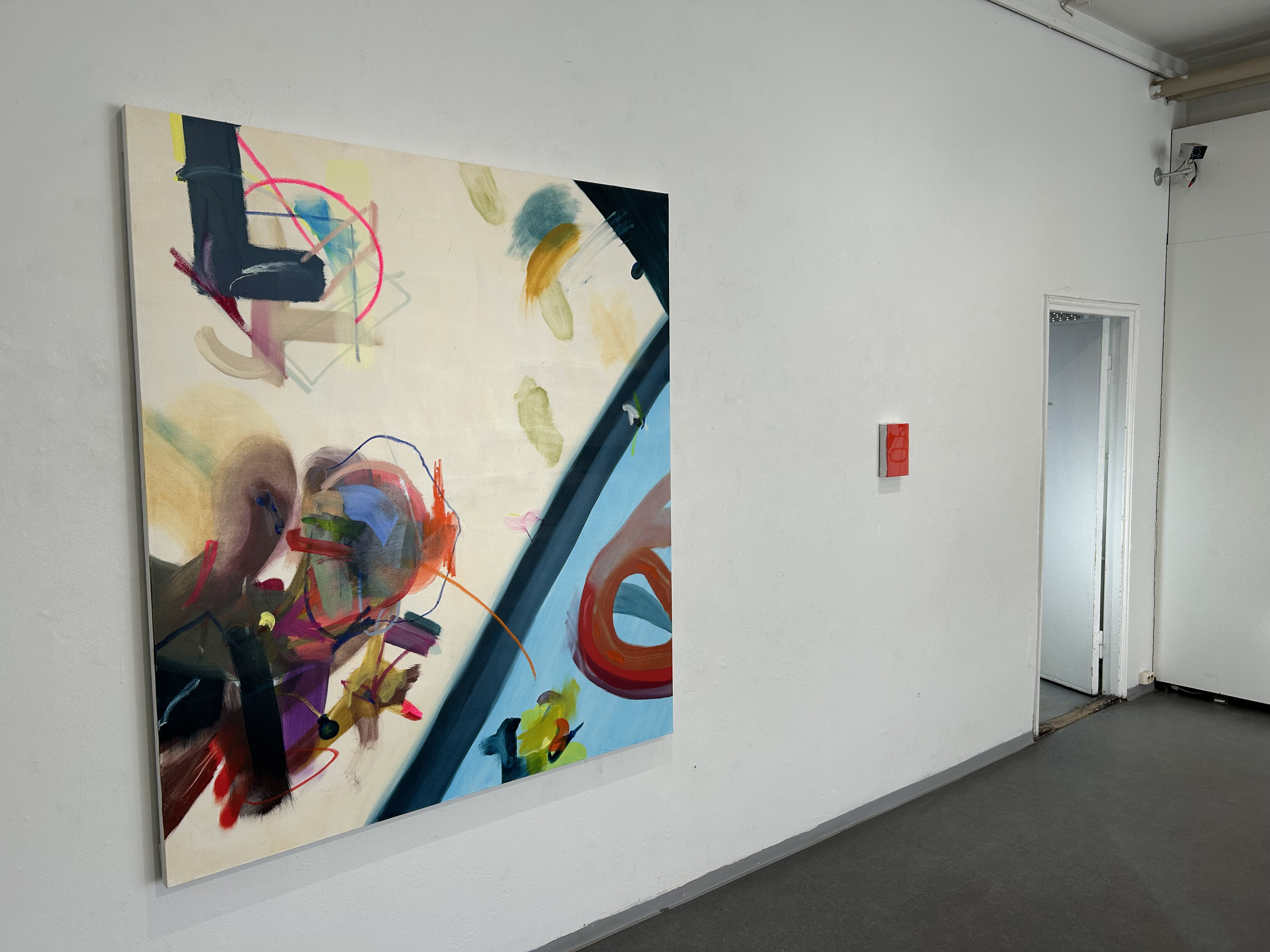 Abstract oil painting by Finnish artist Matti Närekangas, 2025